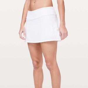 Lululemon Play Off The Pleats Skirt  13" White